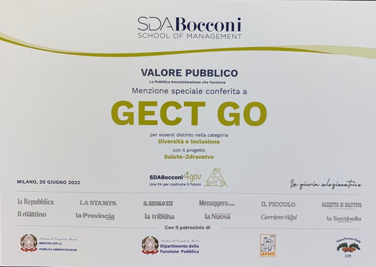 priznanje bocconi petiziol zdravstvo