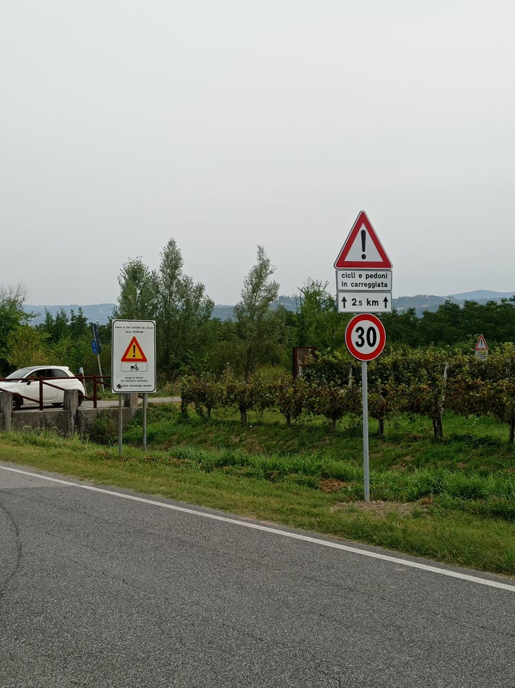 segnalazioni ciclabile collio brda