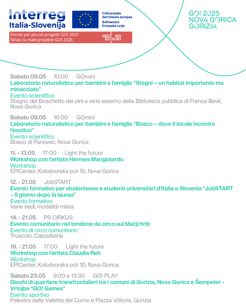 eventi spf maggio